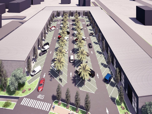 Vue d'Architecte des locaux professionnel Adonis à Agde