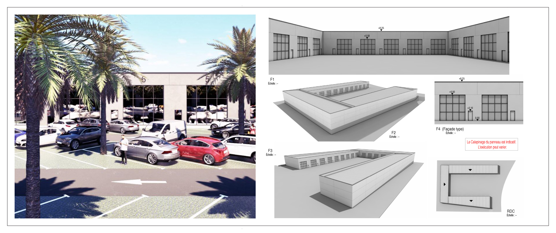 Plans Local commercial en coupe